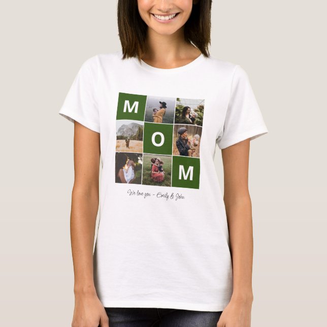 Mamma Photo Shirt för Mors dag T (Framsida)