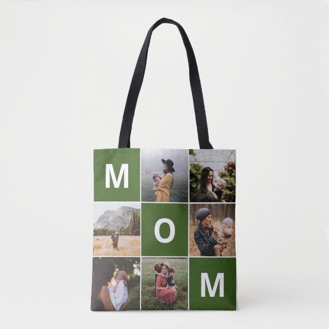 Mamma Photo Tote Bag för Mors dag Tygkasse (Framsida)