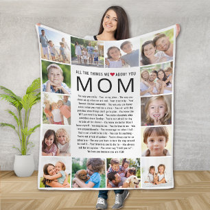 Mamma Photos Sak Vi Kärlek om dig Mors dag Fleecefilt