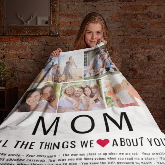 Mamma Photos Sak Vi Kärlek om dig Mors dag Fleecefilt (Skapare uppladdad)