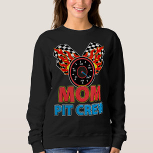 Mamma Pit Crew Car Racer Family Matching Tävla De T Shirt