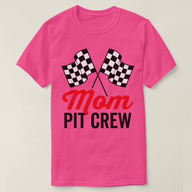 Mamma Pit Crew for Tävla Party Costume 1 T Shirt (Design framsida)