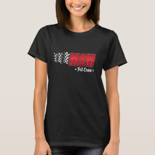 Mamma Pit Crew Tävling Tävla Vuxen för bilbarnsdag T Shirt