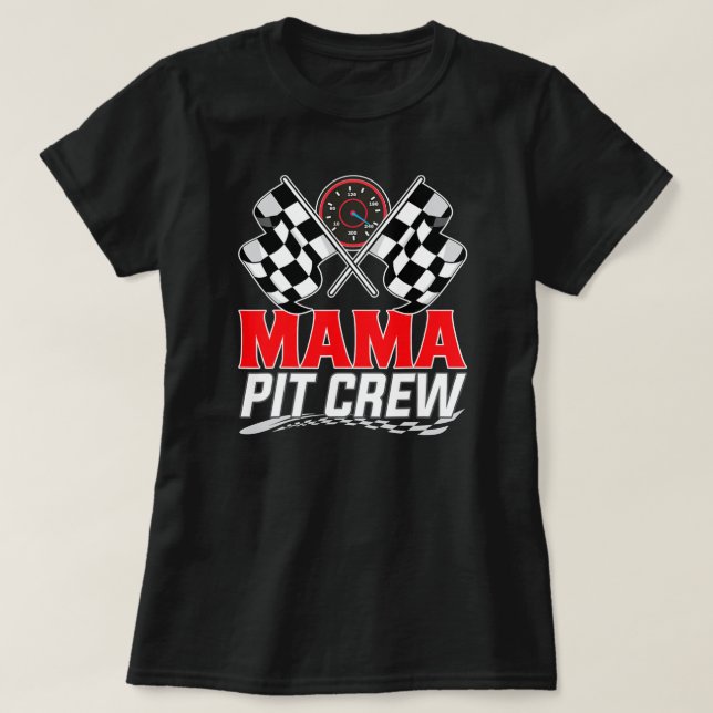 Mamma Pit för Tävla i Födelsedagsfesten Tävling T Shirt (Design framsida)
