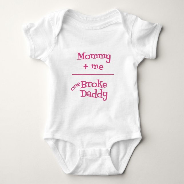 Mamma Plus Me Shirt (Rosa) Tee Shirt (Framsida)