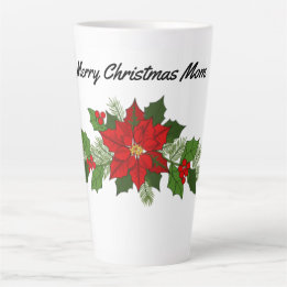 Mamma Poinsettias Latte Mugg