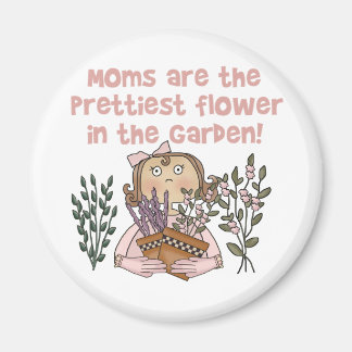 Mamma Prettiest Flower i Garden Magnet