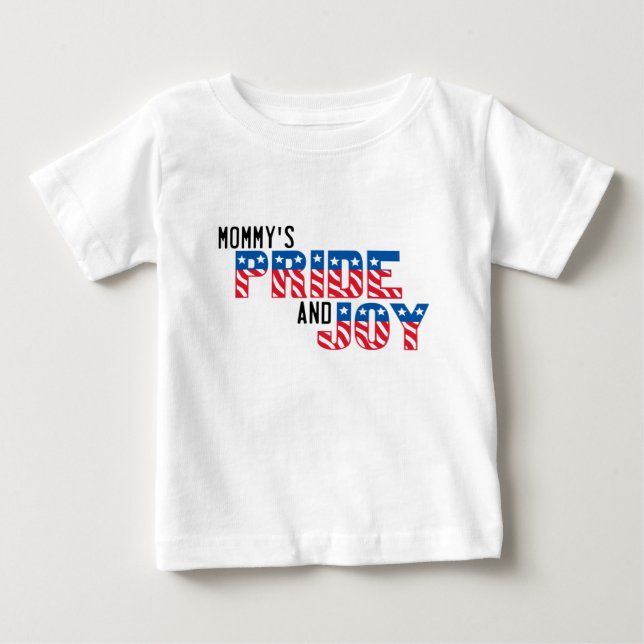 Mamma Pride och Joy Patriotic T-Shirt (Framsida)