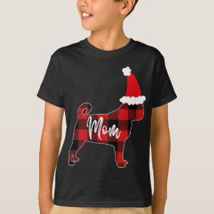 Mamma Pug Hund jul Mamma Pajama Red Play Buffal T Shirt
