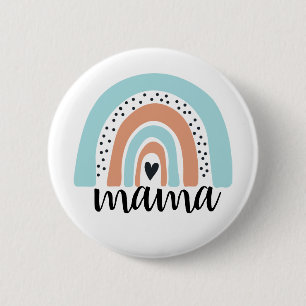 Mamma Rainbow Blue Peach Knapp