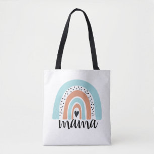 Mamma Rainbow Blue Peach Tygkasse