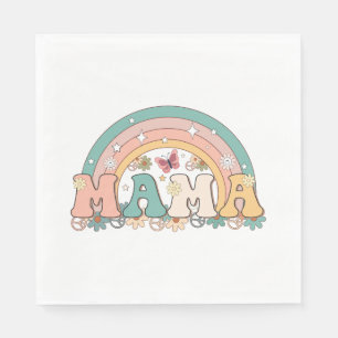 Mamma Rainbow Pappersservett