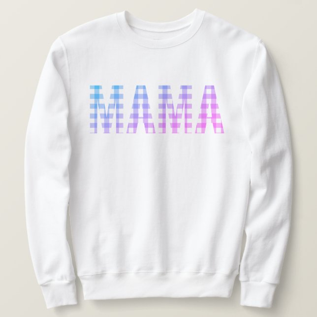 Mamma Rainbow Play Lång Ärmad Tröja (Design framsida)
