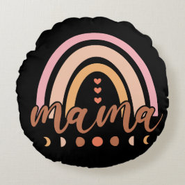 Mamma Rainbow Rund Kudde