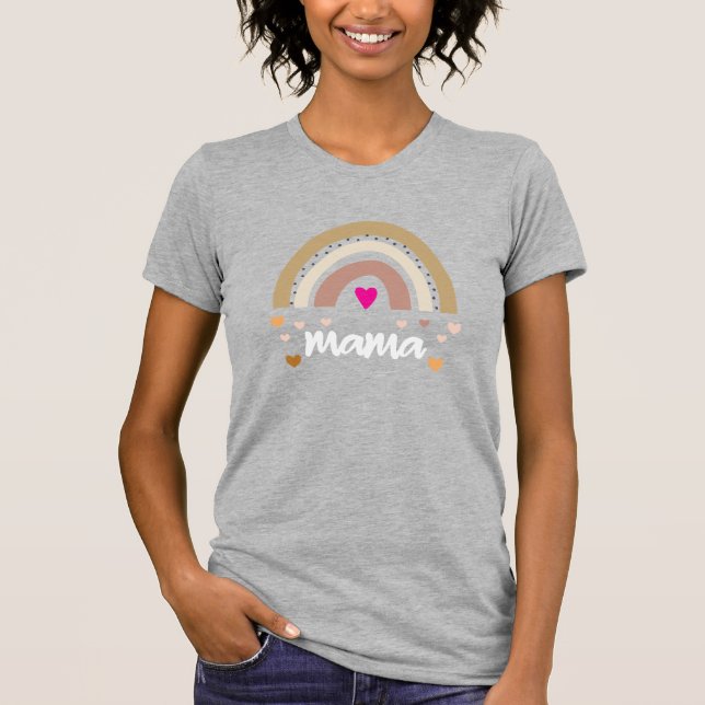 Mamma Rainbow T Shirt (Framsida)