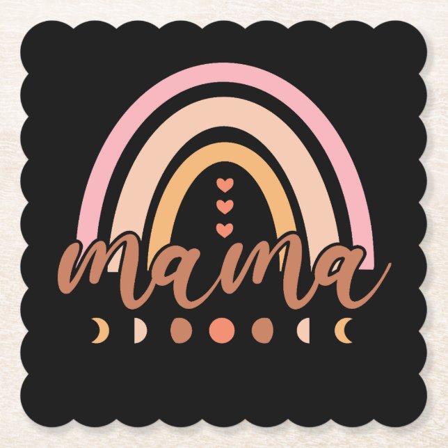 Mamma Rainbow Underlägg Papper (Framsida)