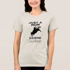 Mamma Raising Cowboys Western T Shirt