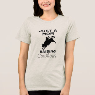 Mamma Raising Cowboys Western T Shirt