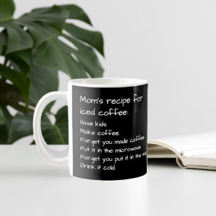 Mamma Recipe For Iced Coffee Funny ParDING Kaffemugg