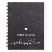 Mamma Recipes Made With Kärlek Rustic Chalkboard