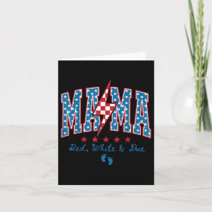Mamma Red White och due 4:e juli Gravid Annou Kort