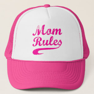 Mamma Regler Funny som säger Hat Truckerkeps