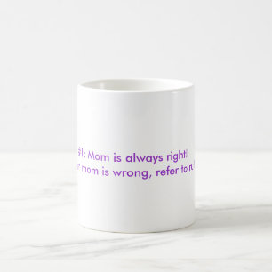 Mamma regler morph mugg lila