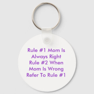 Mamma Regler Nyckelring