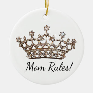 mamma Regler! Tiara Ceramic Ornament