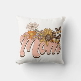 Mamma Retro Blommigt Kudde