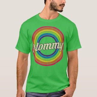Mamma Retro Regbow Faded Stil T Shirt