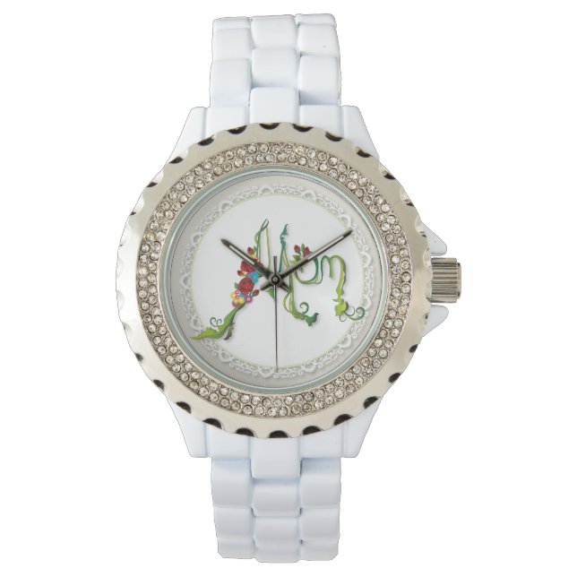 Mamma Rhinestone Watch Armbandsur (Framsida)