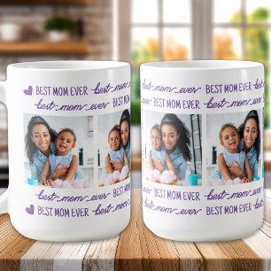 Mamma Roligt Lila Foto Kaffemugg