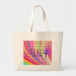 Mamma Rosa Swirl Puzzle-design, totalt Jumbo Tygkasse