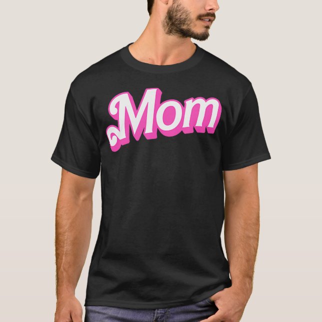 Mamma Rosa White Overlapping Font Halloween Costum T Shirt (Framsida)