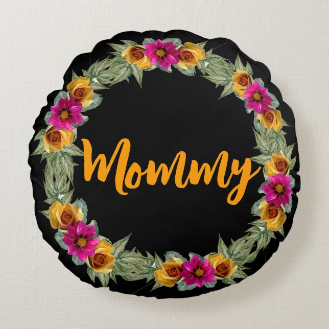 mamma Round Pillow Rund Kudde (Framsidan)
