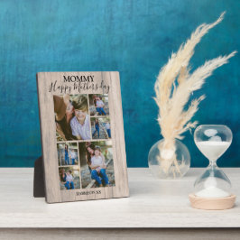 Mamma | Rustic Wood | Fotokollage Plaque