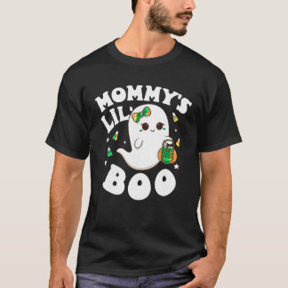 Mamma s Lil Boo Flicka Småbarn Halloween Cute T Shirt