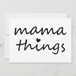 Mamma-saker Första mors dag Ny mamma Inbjudningar