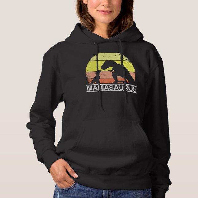 Mamma Saurus Mors dag Rex dosinosaur för Mamma Mam T Shirt (Framsida)