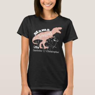 Mamma Saurus - Rosa T-Rex Silhouette T Shirt