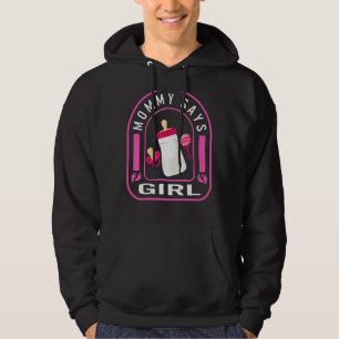Mamma Says Girl Manar Fars dag Nyfödd bebis Pregna Hoodie