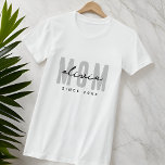 Mamma sedan 20XX Modern enkel Preppy T Shirt<br><div class="desc">Denna enkla och moderna utformning består av sanserif-typografi.</div>