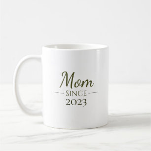 Mamma Sedan Personligt År Handskriven Minimalistis Kaffemugg