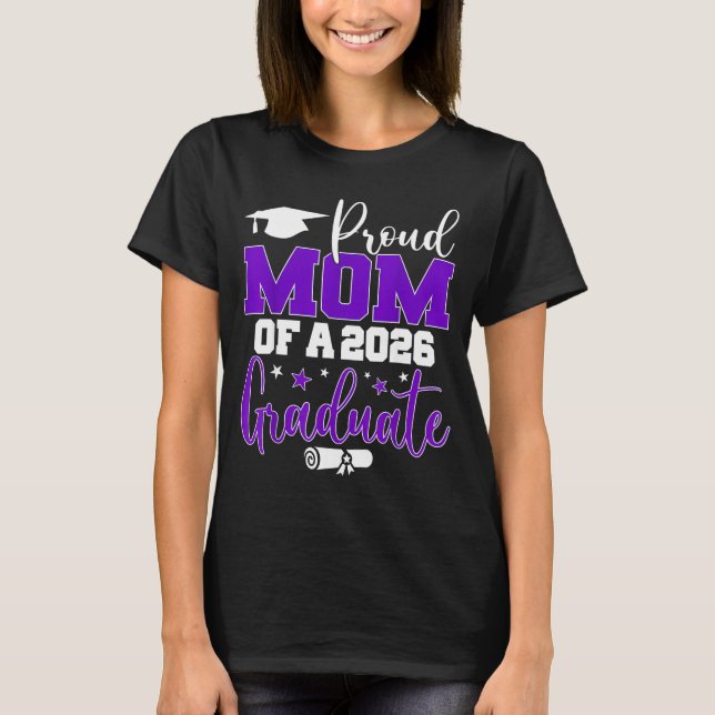 Mamma Senior Stolt Mamma Klass T Shirt (Framsida)