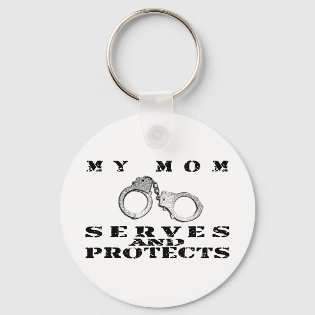 Mamma Serves Protects - Cuffs Nyckelring (Framsida)