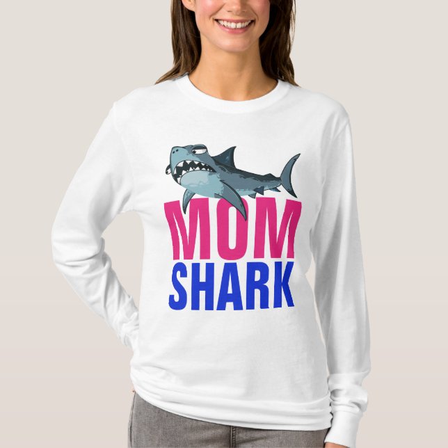 MAMMA SHARK FUNNY T-SHIRTS (Framsida)