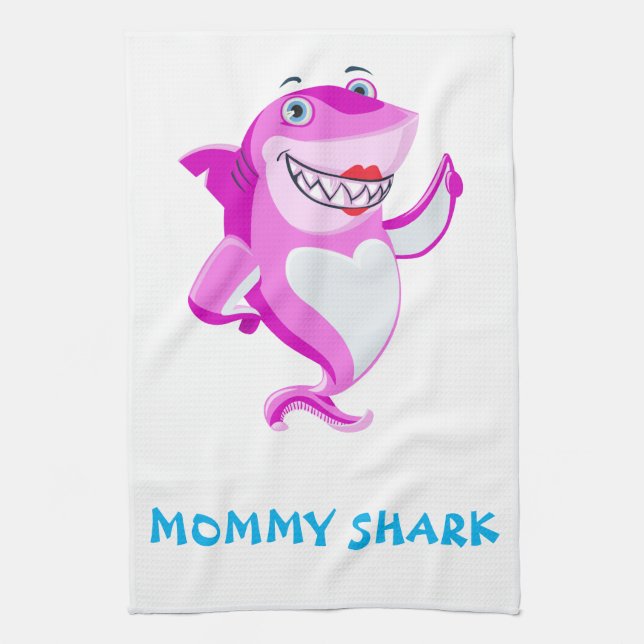 Mamma Shark Kökshandduk (Vertikal)