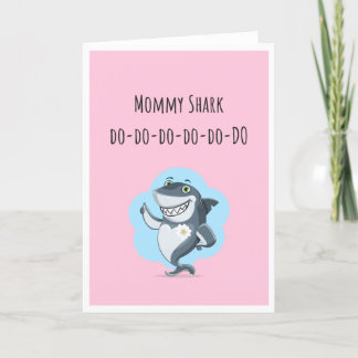 Mamma Shark Mors dag/födelsedagskort Kort