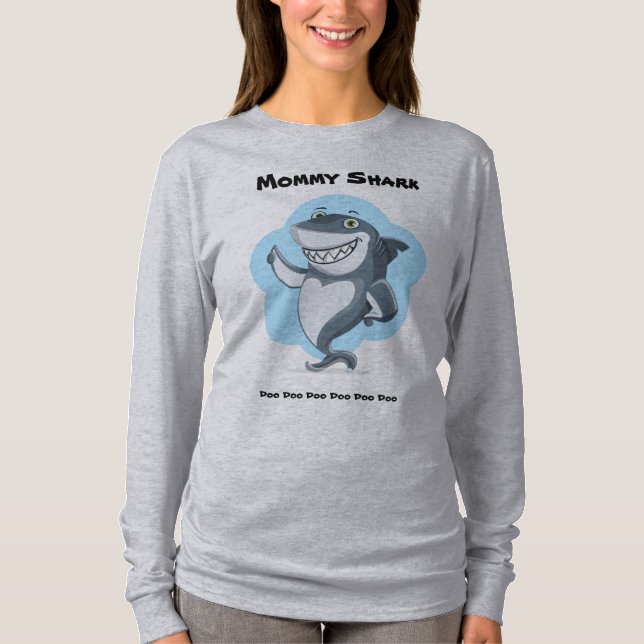 Mamma Shark T Shirt (Framsida)